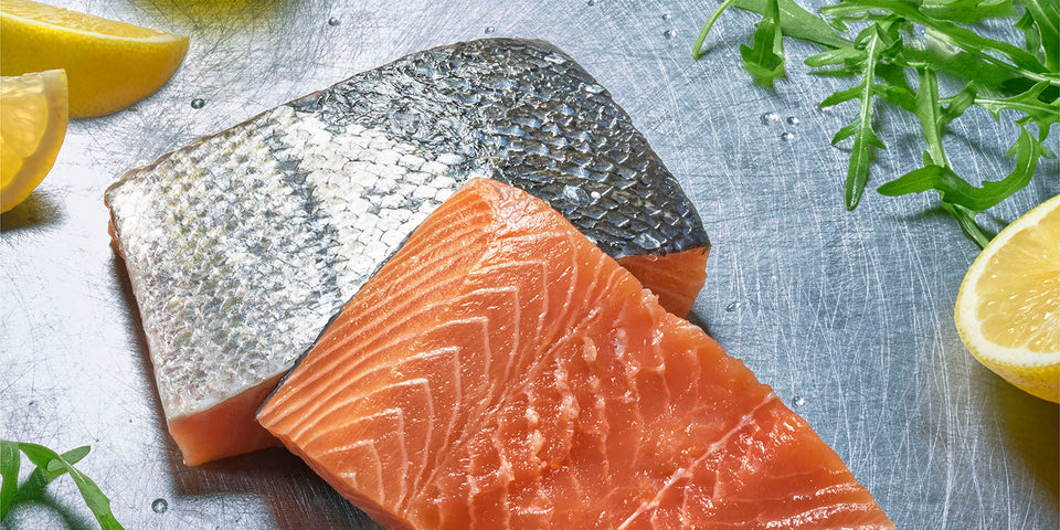 Zalmfilet met vel