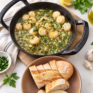 Coquilles met Knoflook Citroenboter van de BBQ