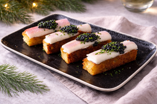 Gerookte Paling met Brioche & kaviaar