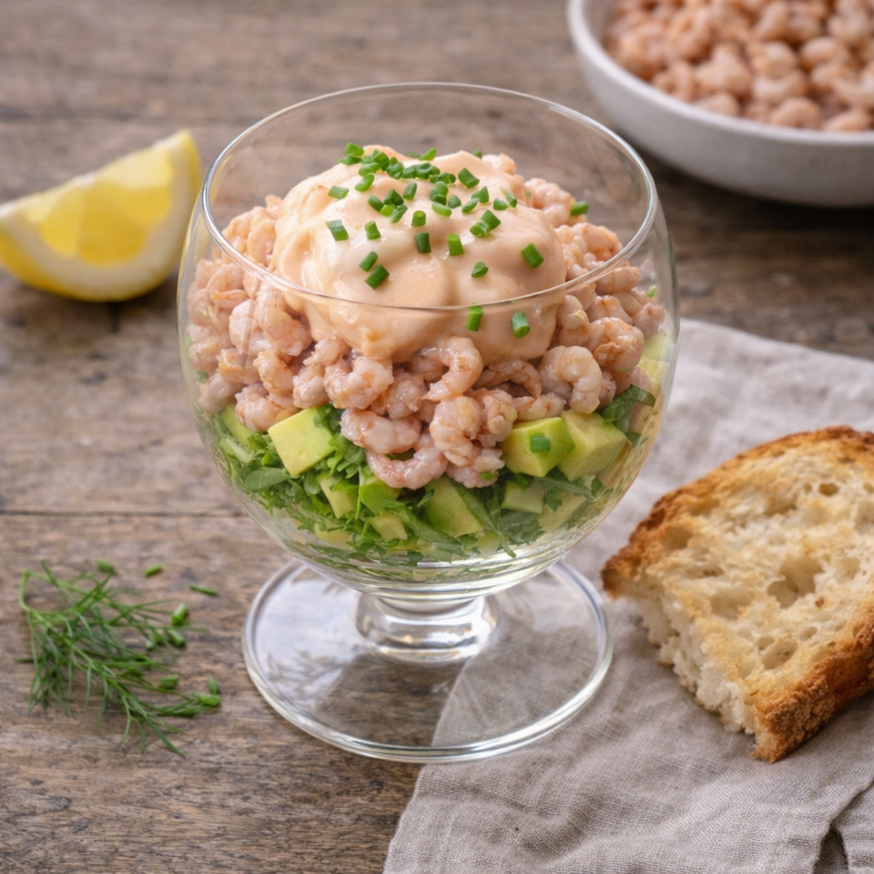 Hollandse Garnalencocktail met Avocado & Cocktailsaus