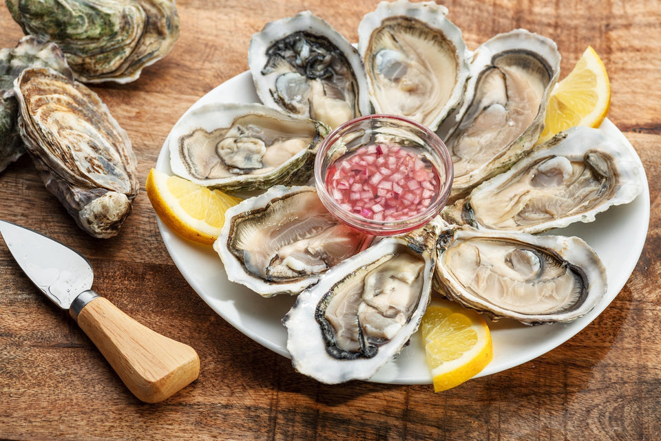 Oesters met Klassieke Sjalottenvinaigrette