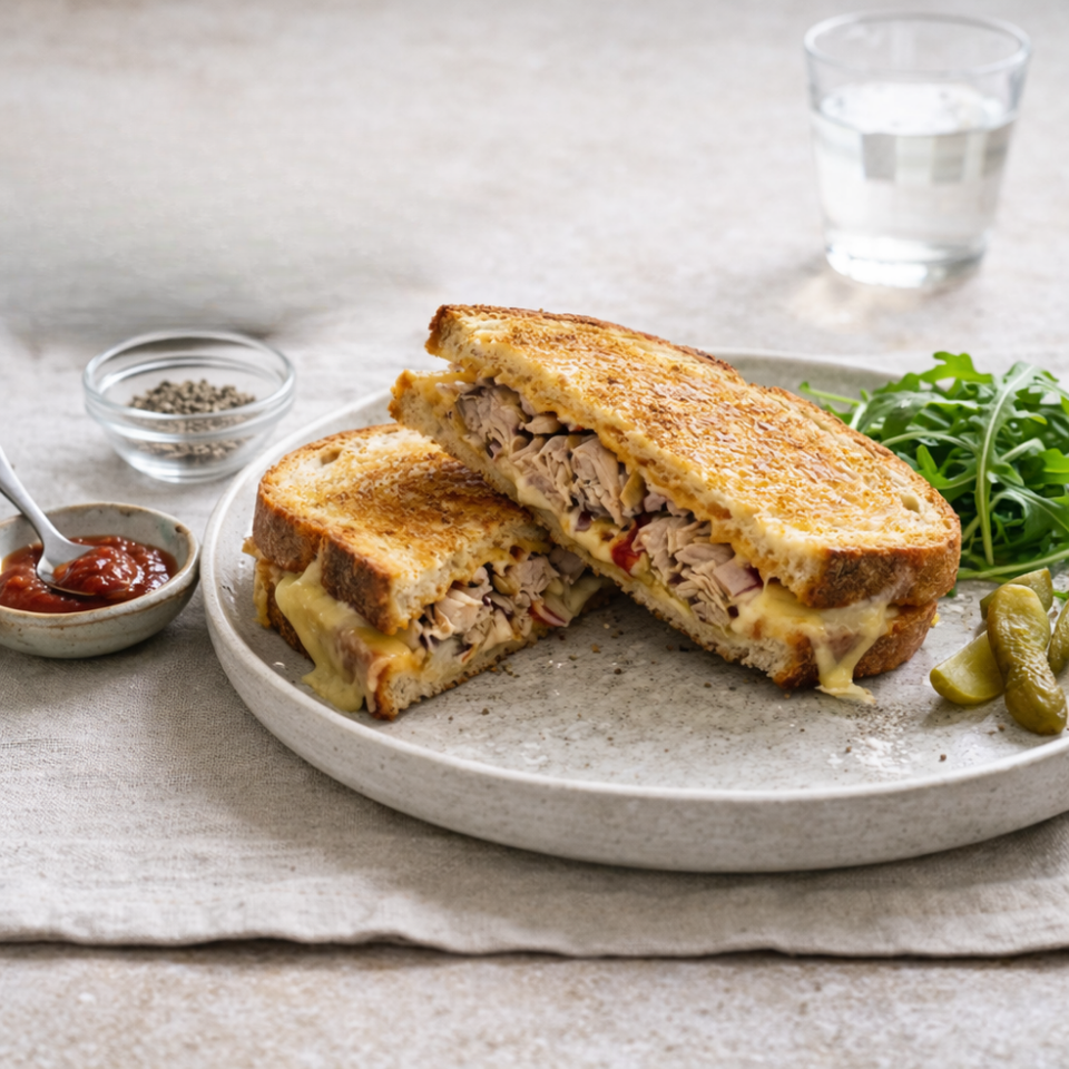 Pittige Gerookte Makreel Tosti
