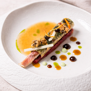 Tonijn met Paling, Wasabi & Dashi