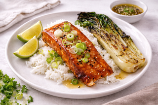 Zalm Aziatisch van de BBQ