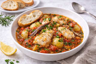 Zeeduivel stoofpot à la provençale